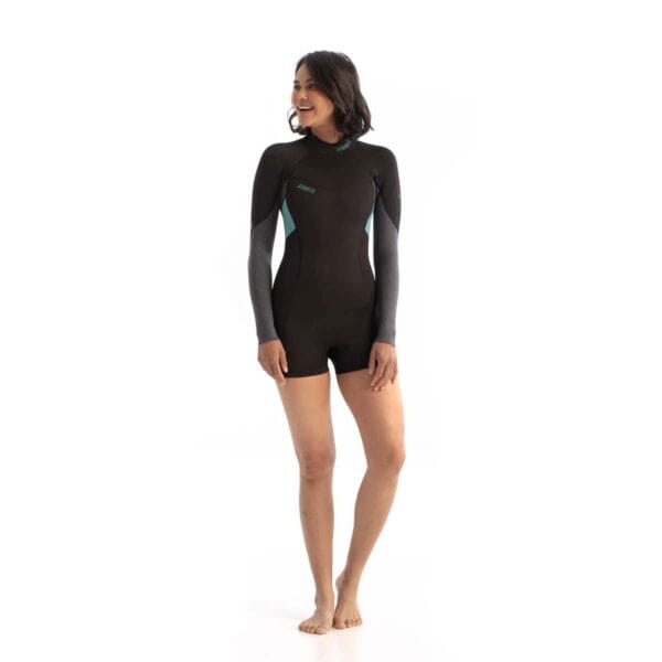 Jobe Sofia 3/2mm Shorty Longsleeve Wetsuit Women Vintage Teal